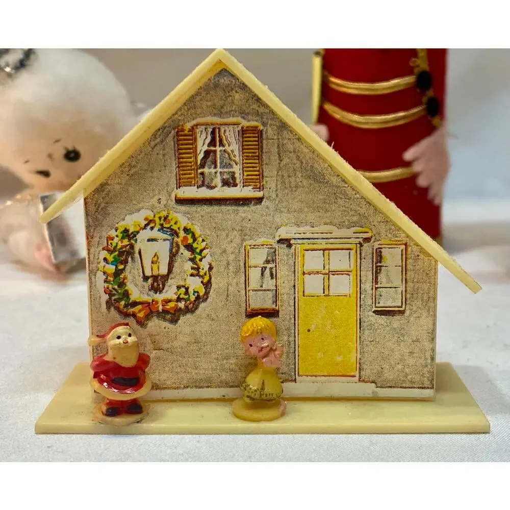 Vintage 12 Kitch MCM Ornaments Figures